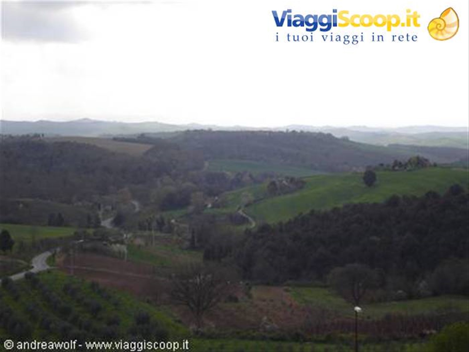 Le colline nelle vicinanze di Trequanda, verso Siena