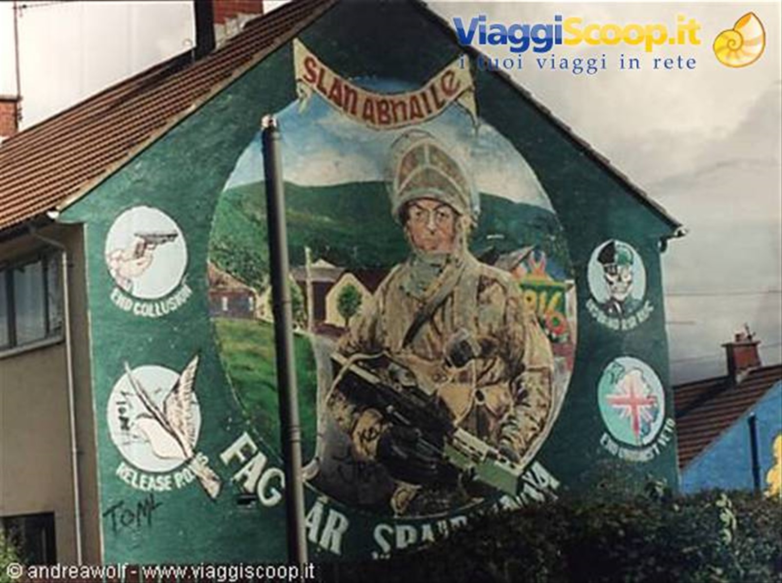 Belfast, murales zona cattolica Falls Road