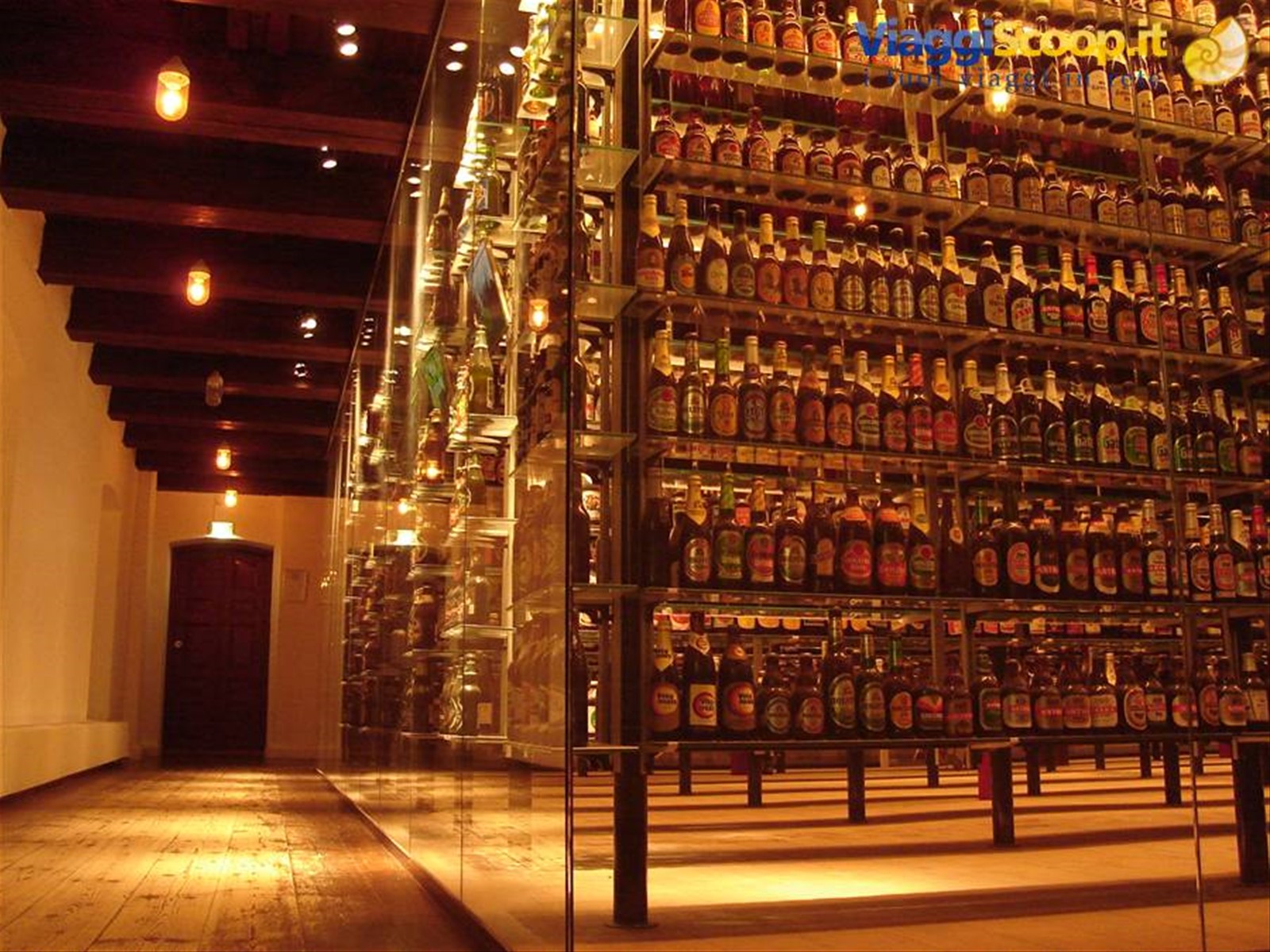 Collezione di birre nel museo Carlsberg