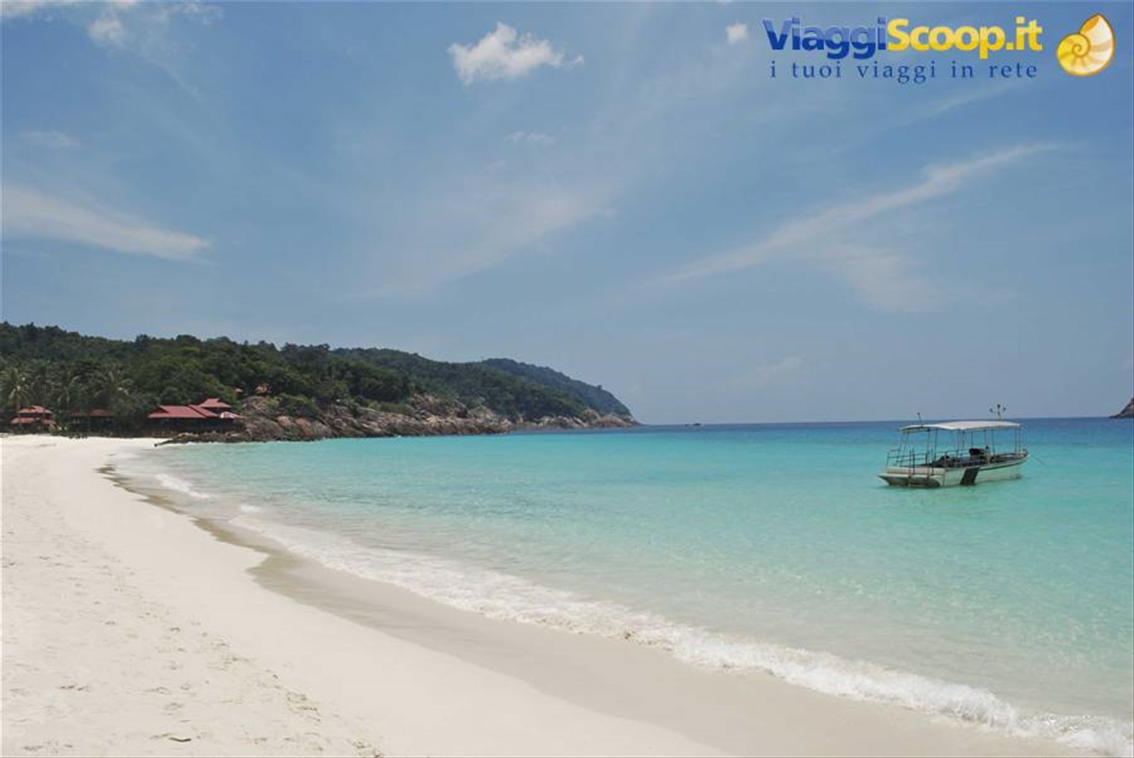 La spiaggia davanti al Resort