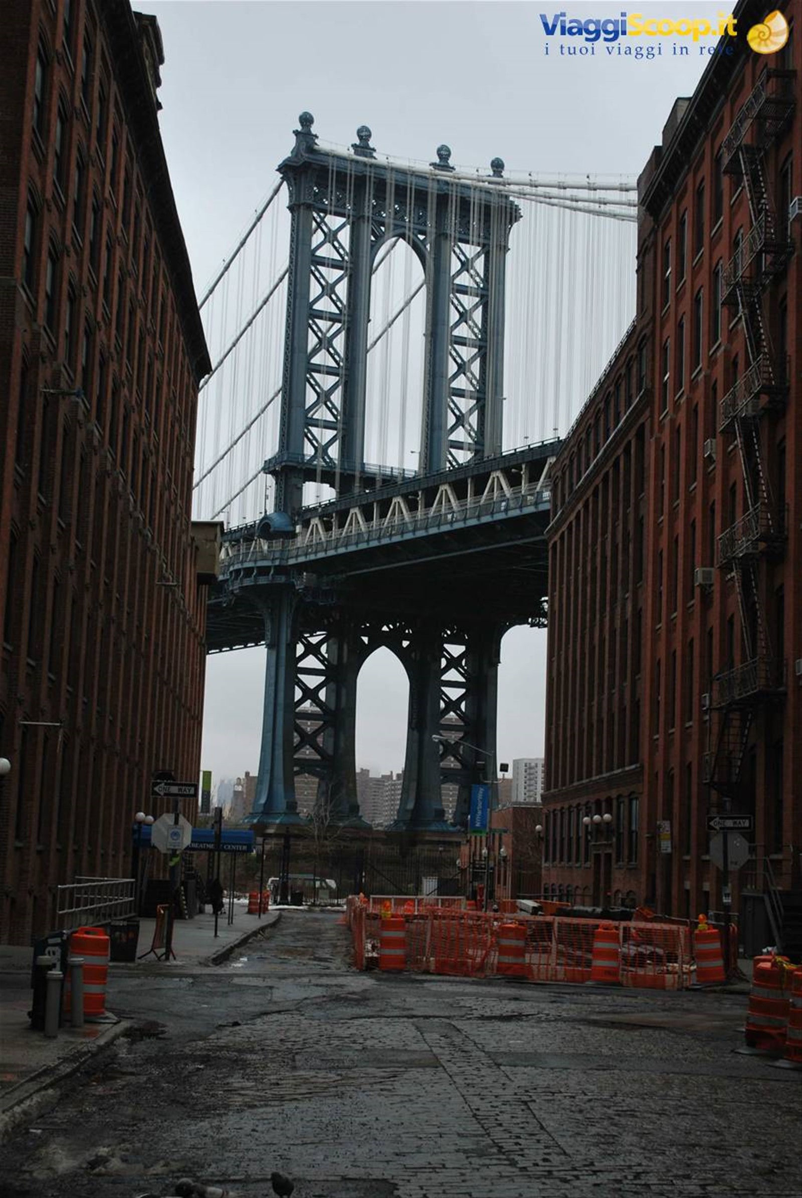 Il ponte visto dal quartiere di Brooklyn