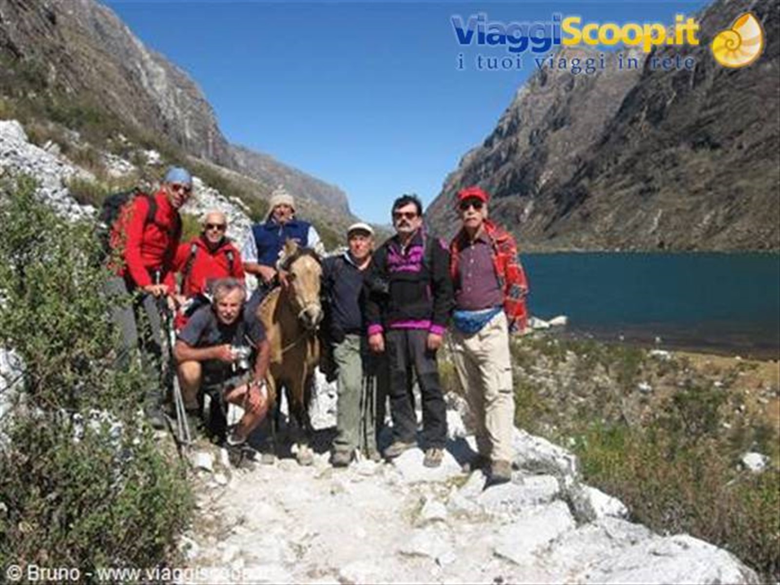 Trekking nella Cordillera Blanca - Il gruppo nella seconda tappa