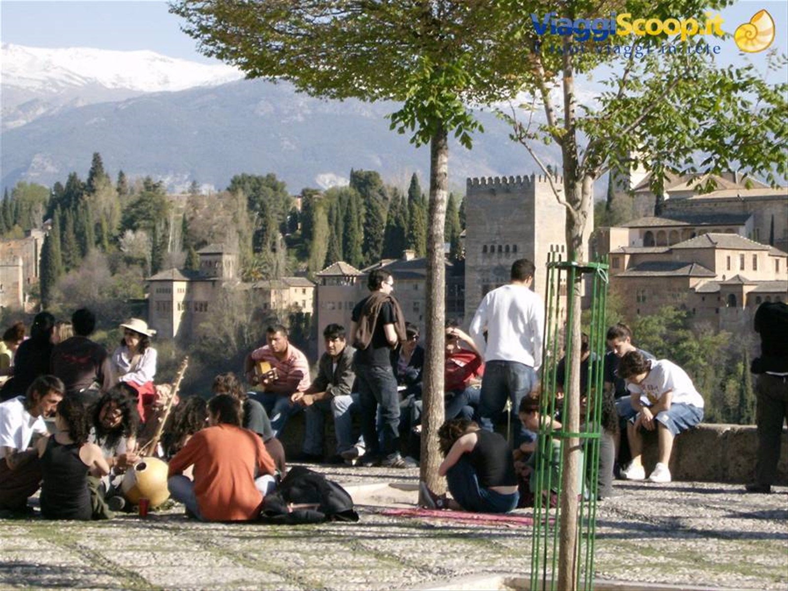 Granada l'Alhambra vista dall'Albaicin