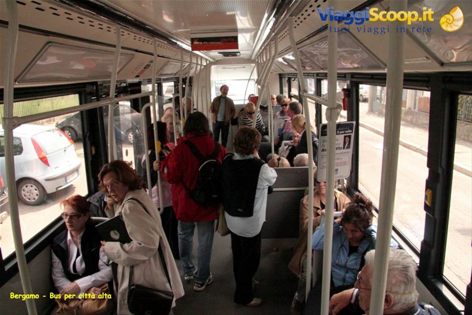 Bergamo - in bus per la città alta