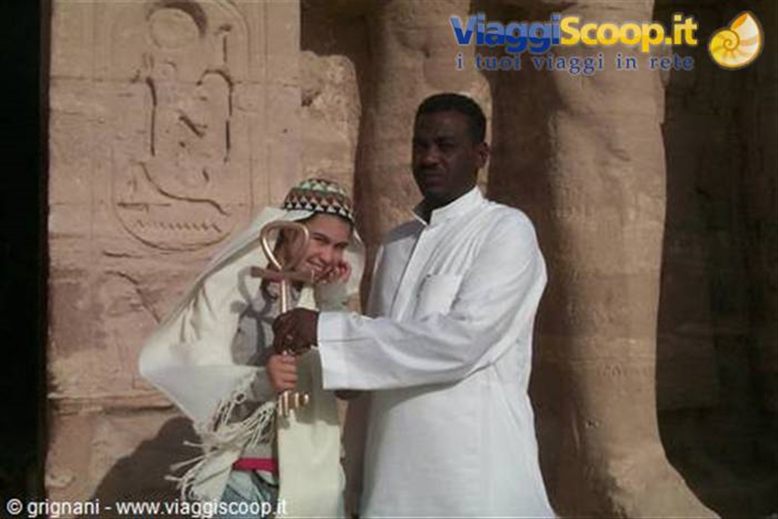 Carlotta ad Abu Simbel