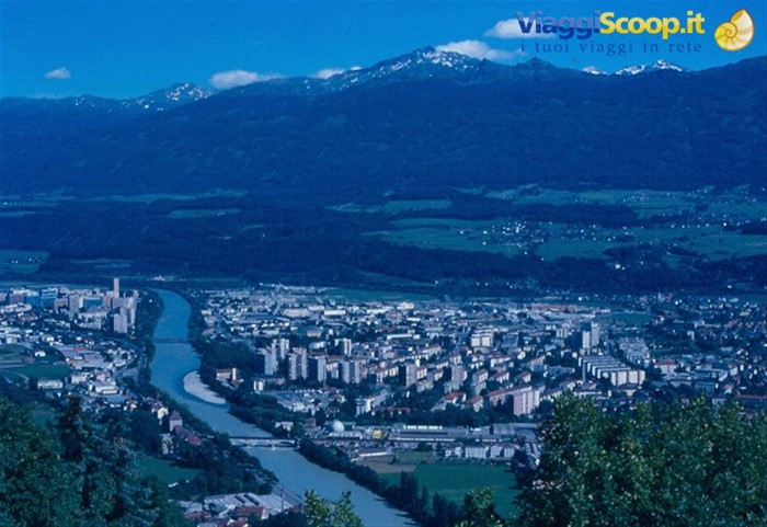 veduta su Innsbruck e sul fiume Inn