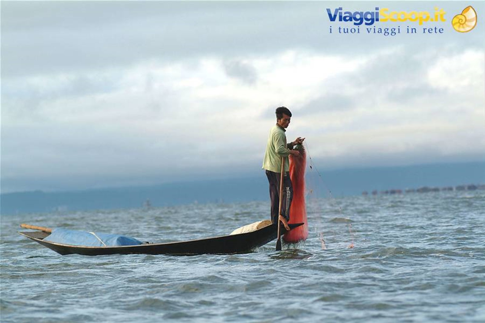 pesca sul lago Inle