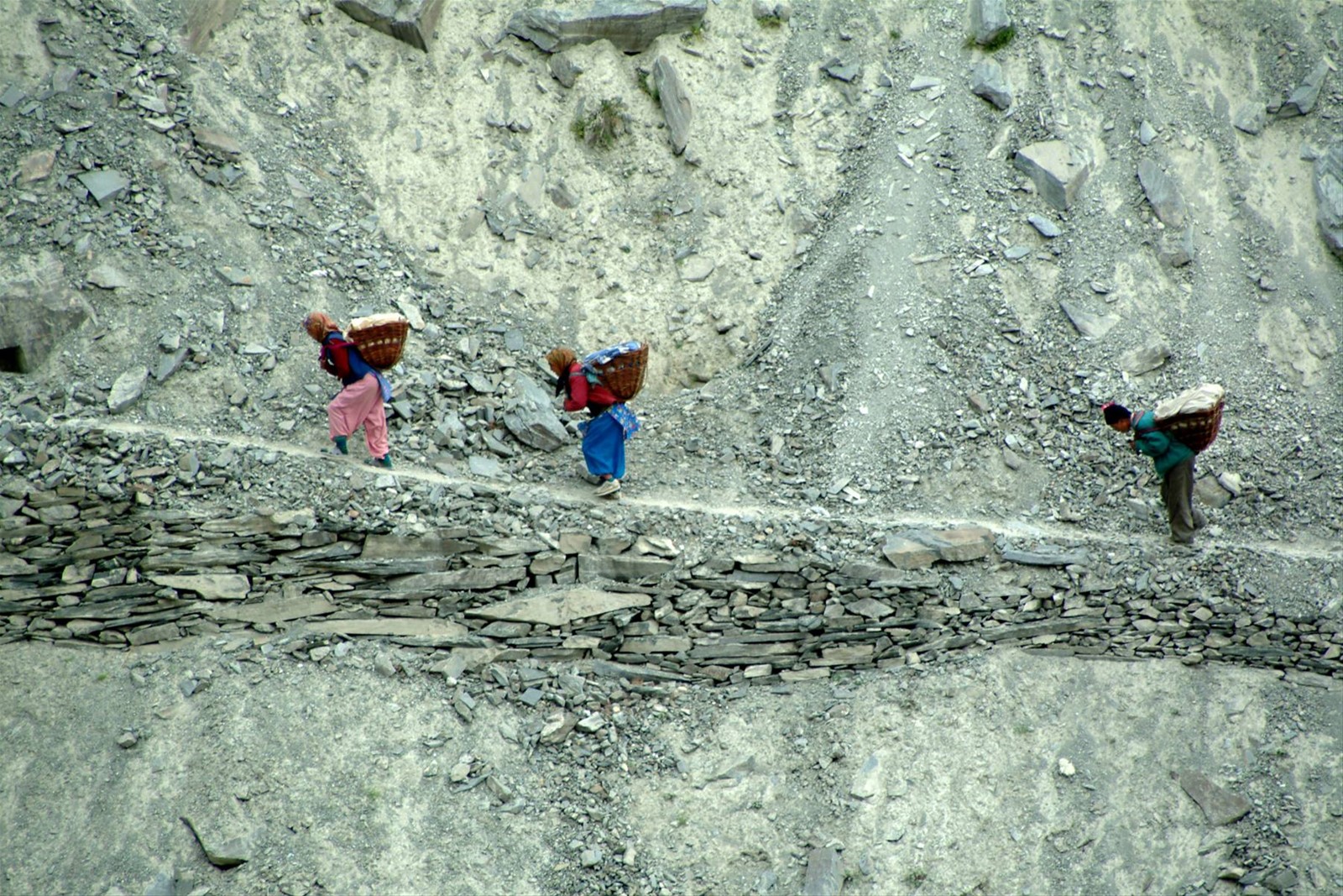 Trasporto di pietre verso Pukhtal