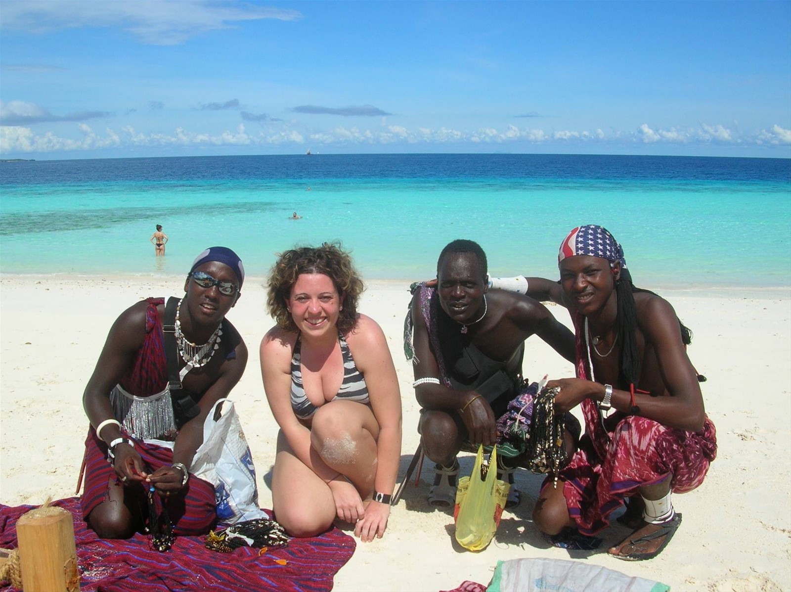 Io e un gruppo di masai
