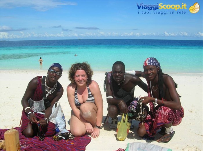 Io e un gruppo di masai