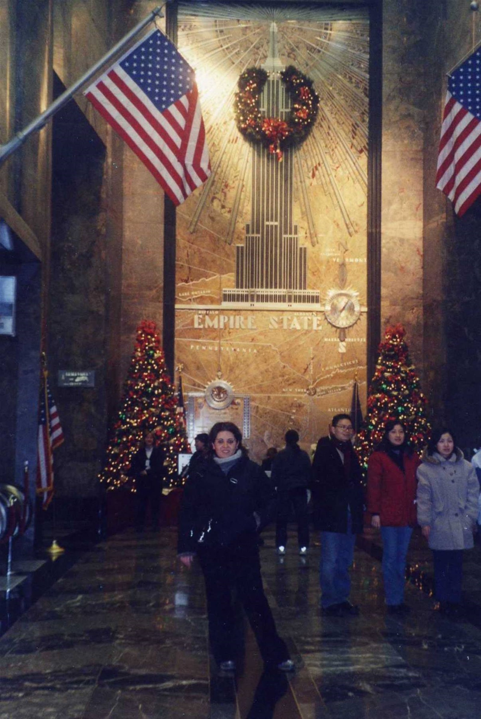 Nell'atrio dell'Empire State Building