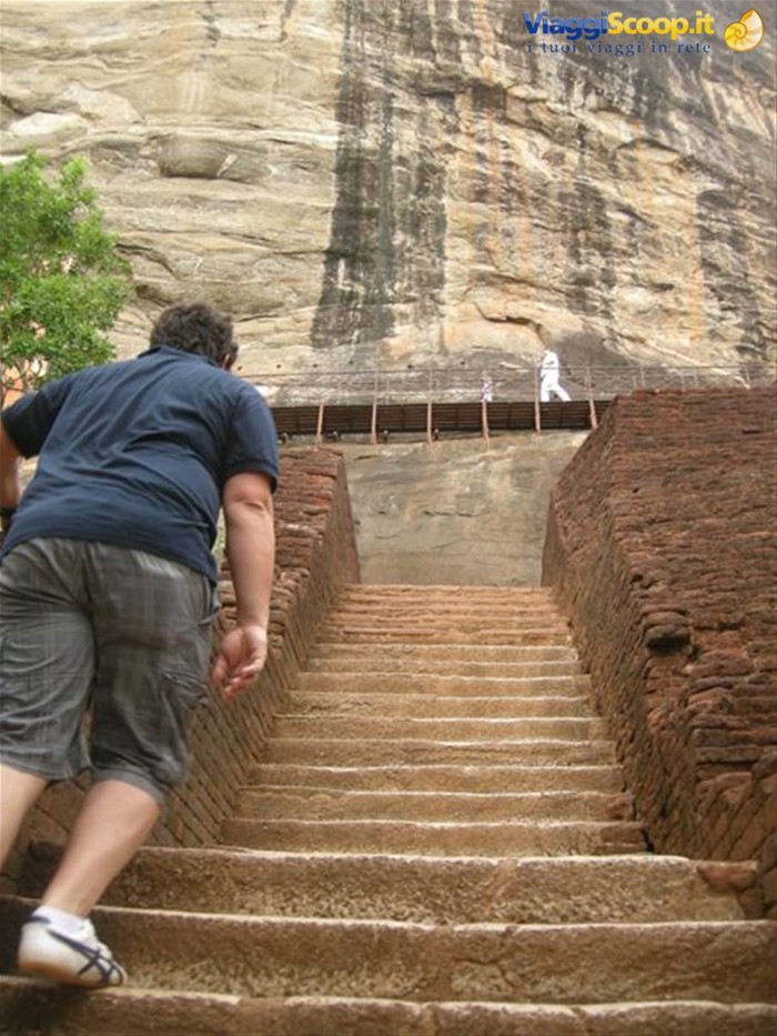 Fortezza di Sigiriya - la salita....