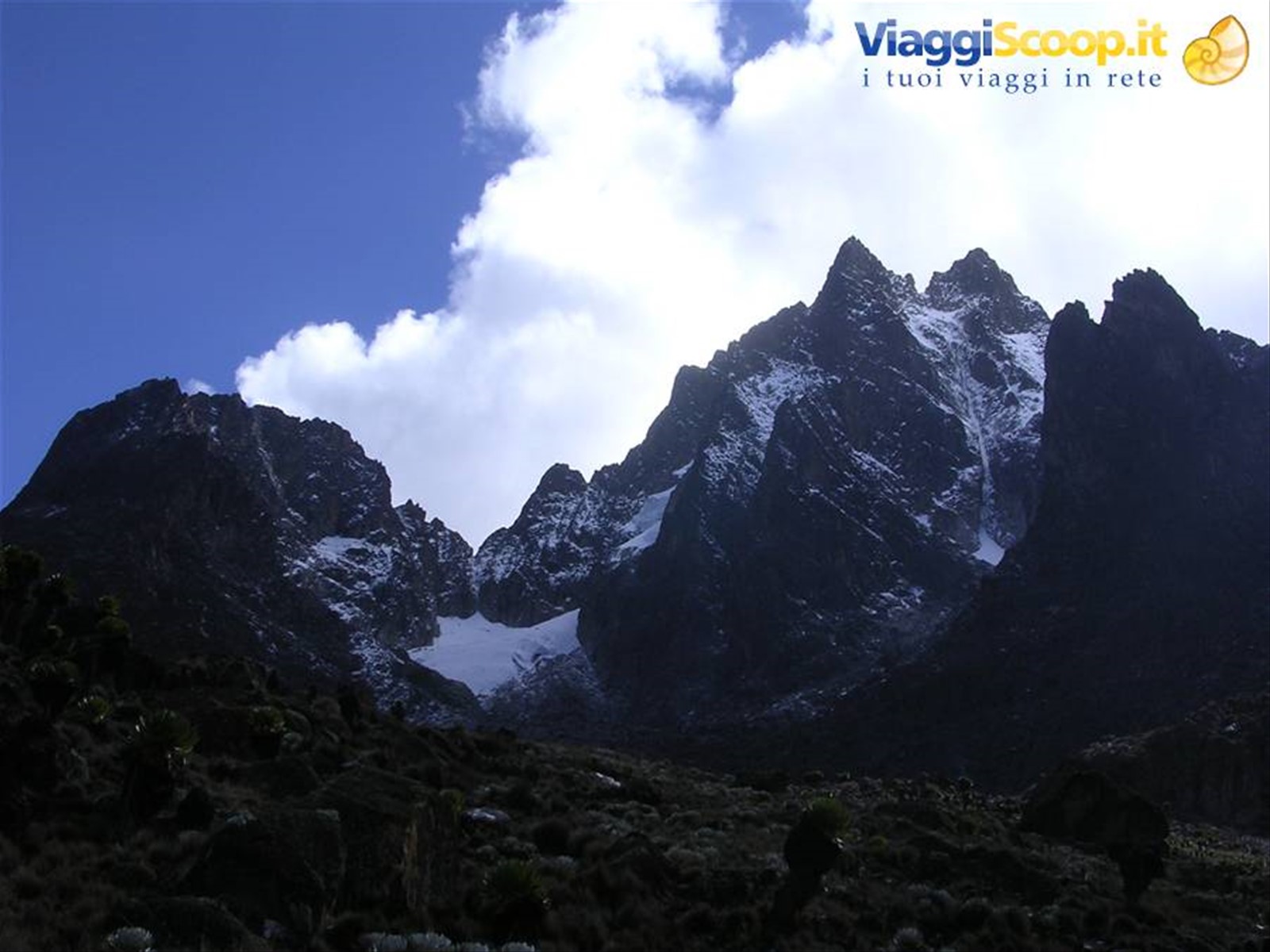 Monte Kenia visto dal Mackinder's Camp