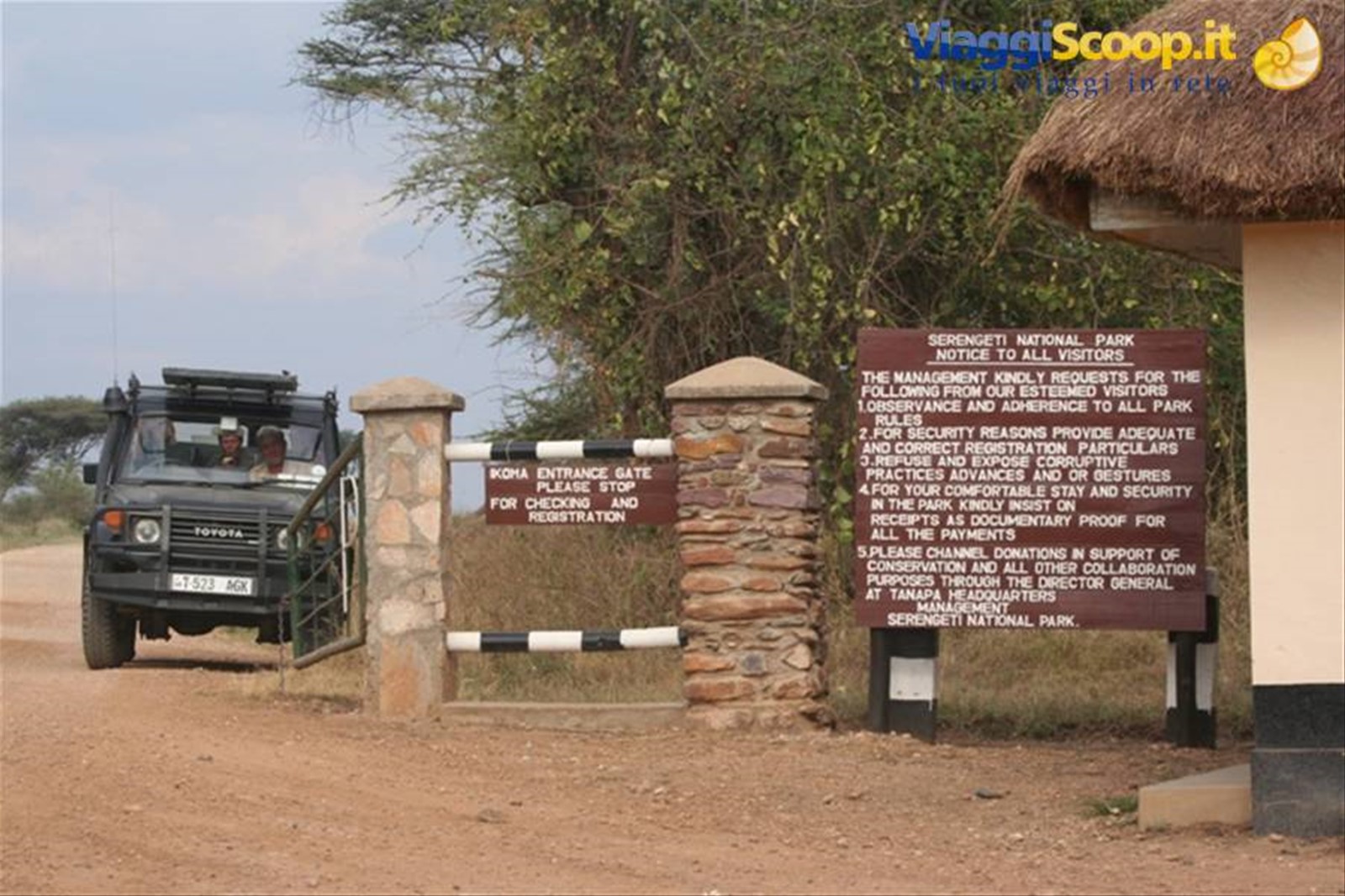 L'ingresso a Serengeti