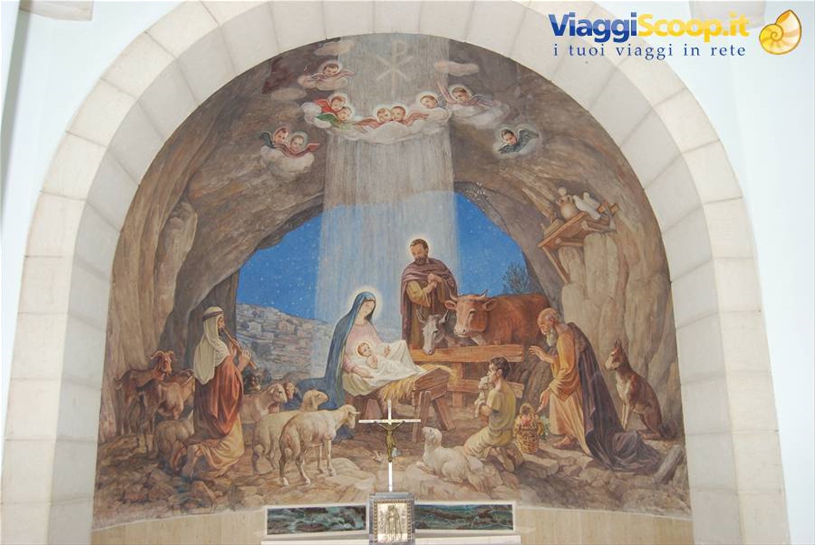 Betlemme - Campo dei pastori - Chiesa - Affresco