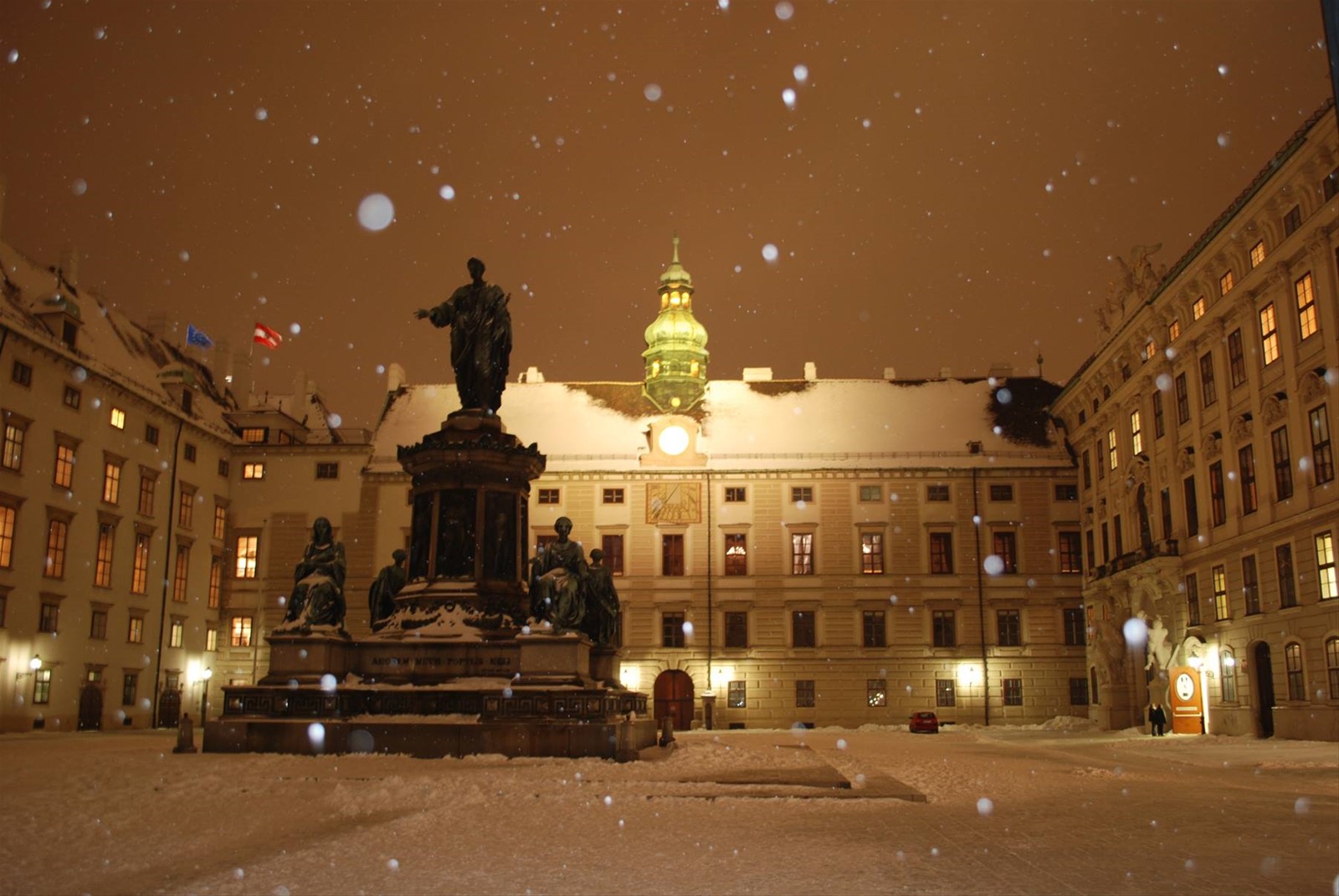 Hofburg sotto la neve