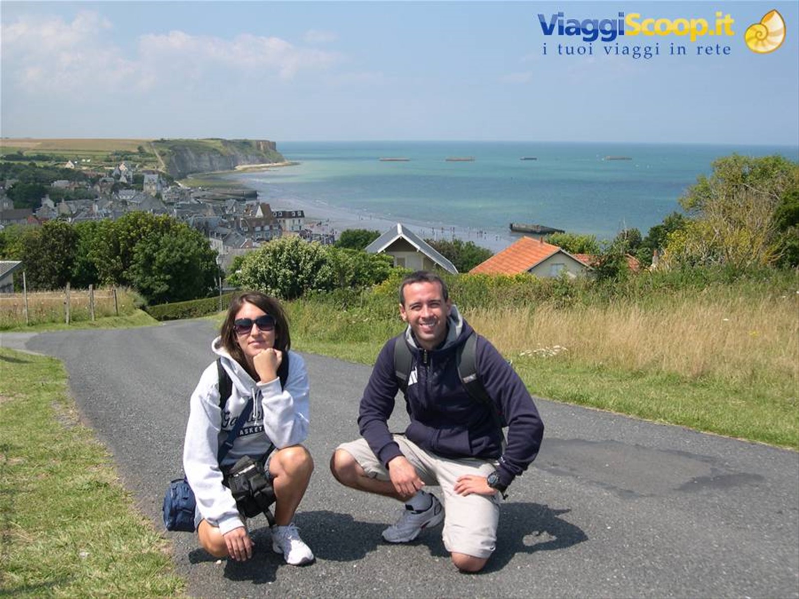PANORAMICA DALL'ALTO DI ARROMANCHES (BASSA NORMANDIA)