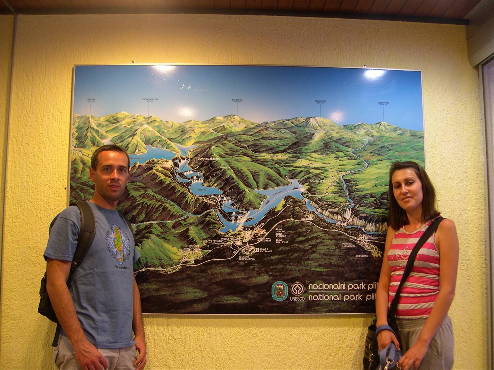 LA MAPPA DEI LAGHI DI PLITVICE