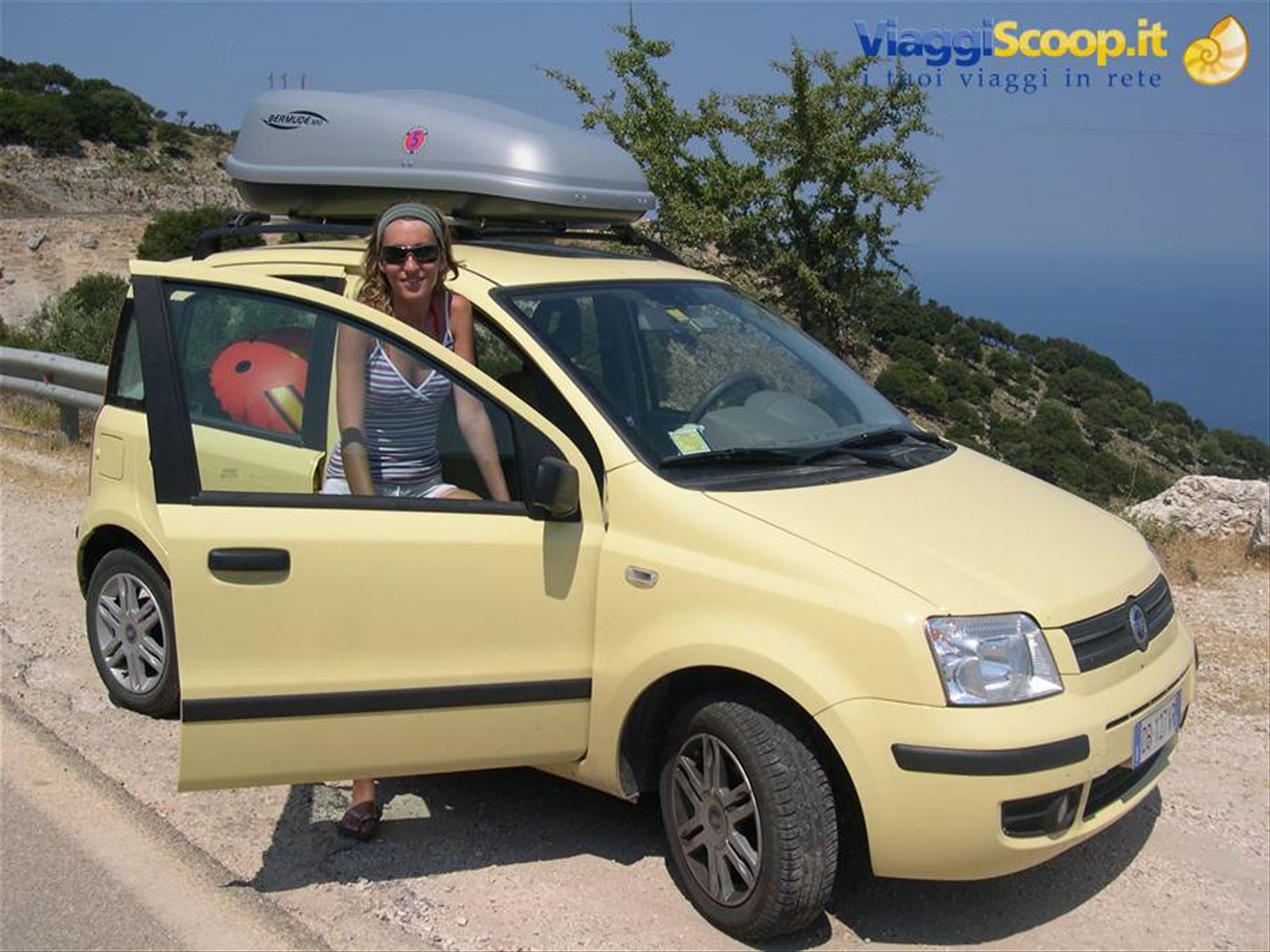 SULLE STRADE DI CEFALONIA CON LA NOSTRA MITICA PANDA GIALLA
