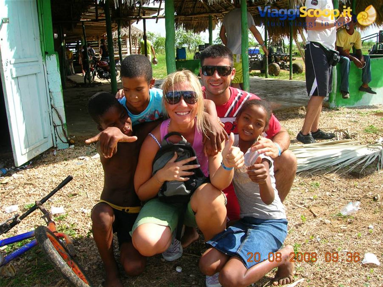Con i bambini dominicani