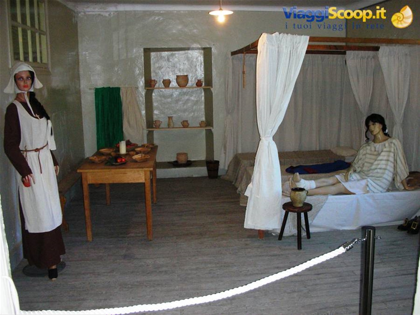 l'ospedale del forte, rappresentazione con manichini..