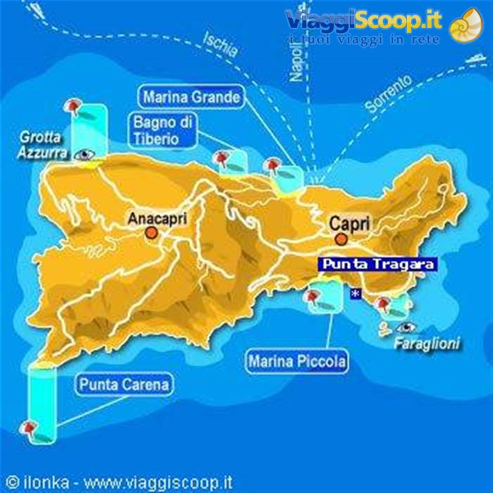 mappa capri