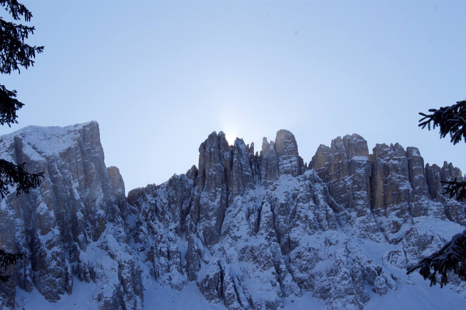 il Latemar visto dal Lago di Carezza