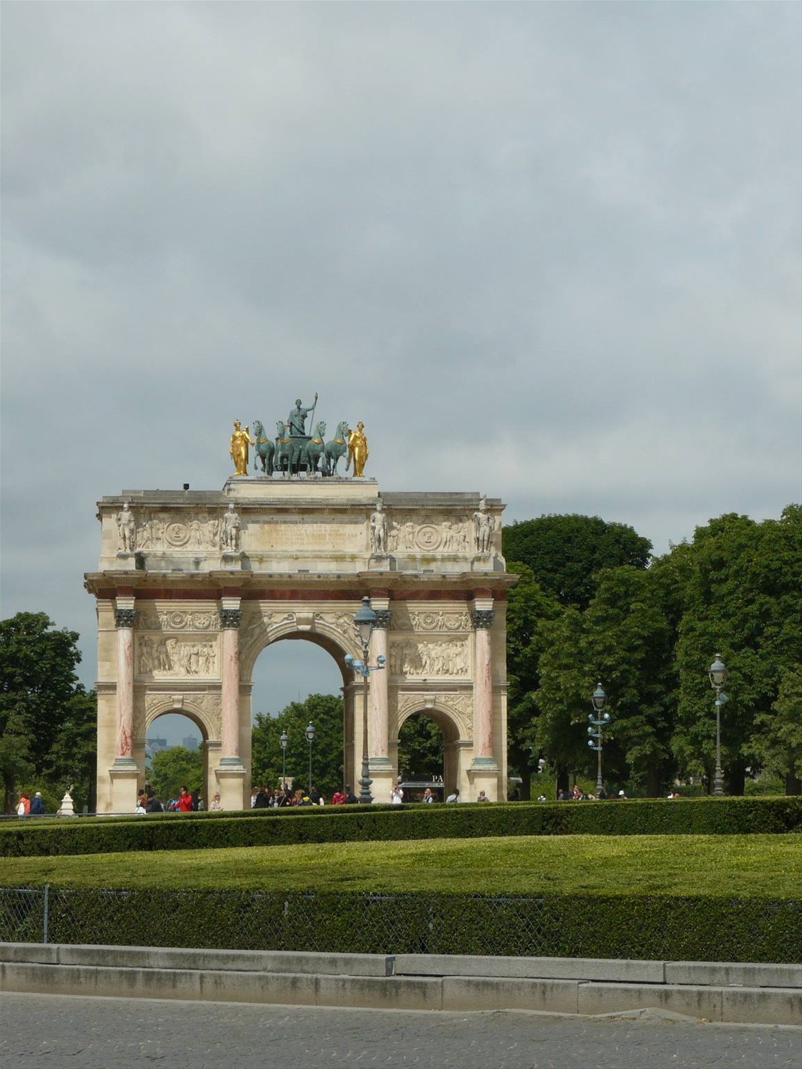 Vista sui giardini della Tuileries