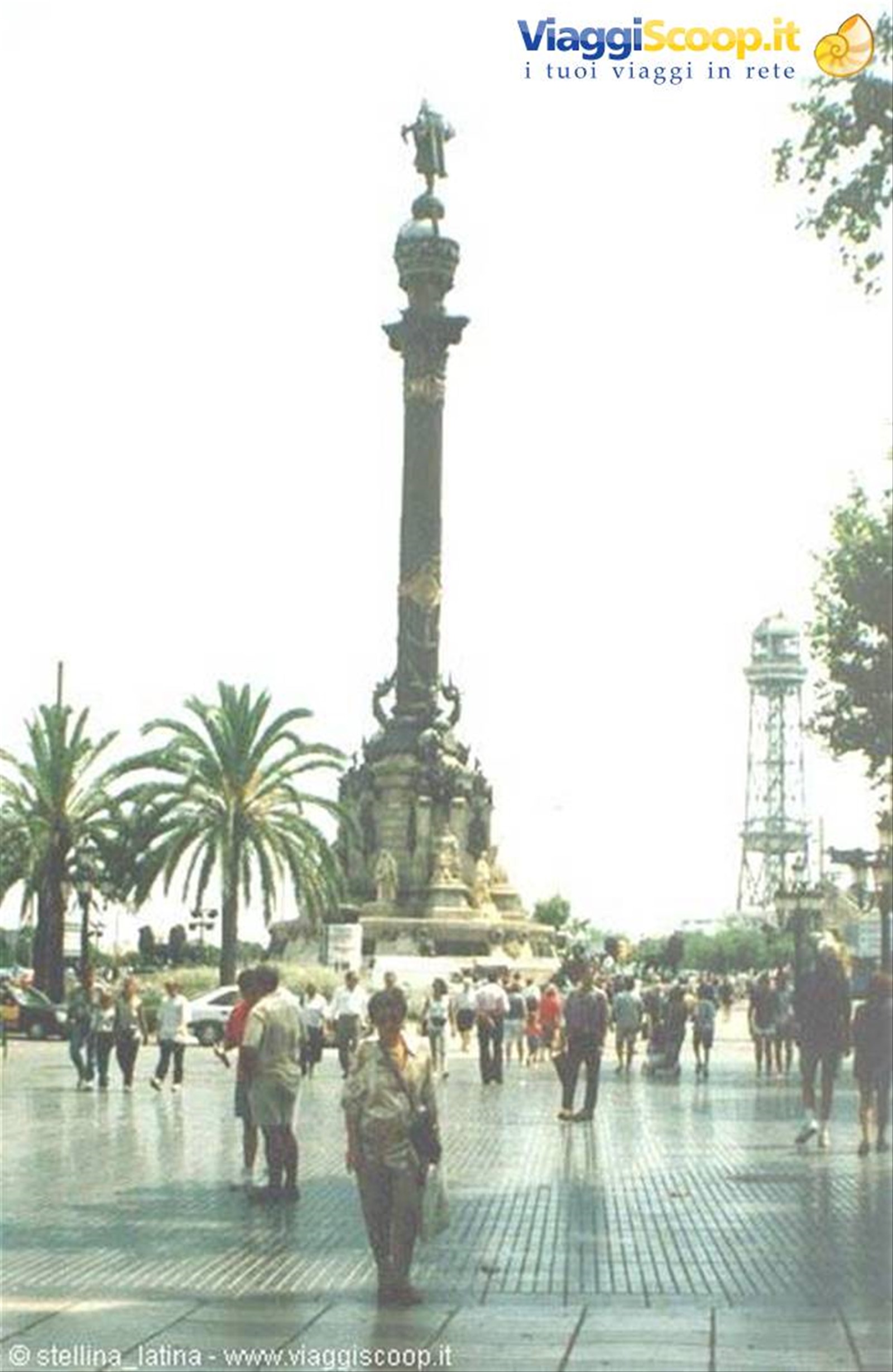 Barcelona, il monumento a Colombo alla fine della Rambla