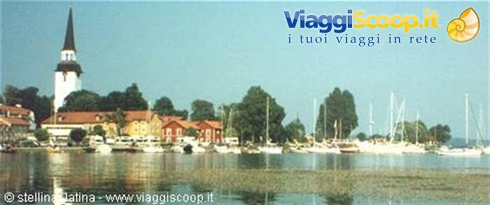 mariefred, vista dall'isolotto del castello