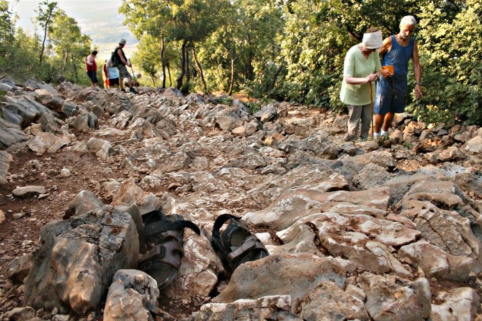La salita ripida del Krizevac