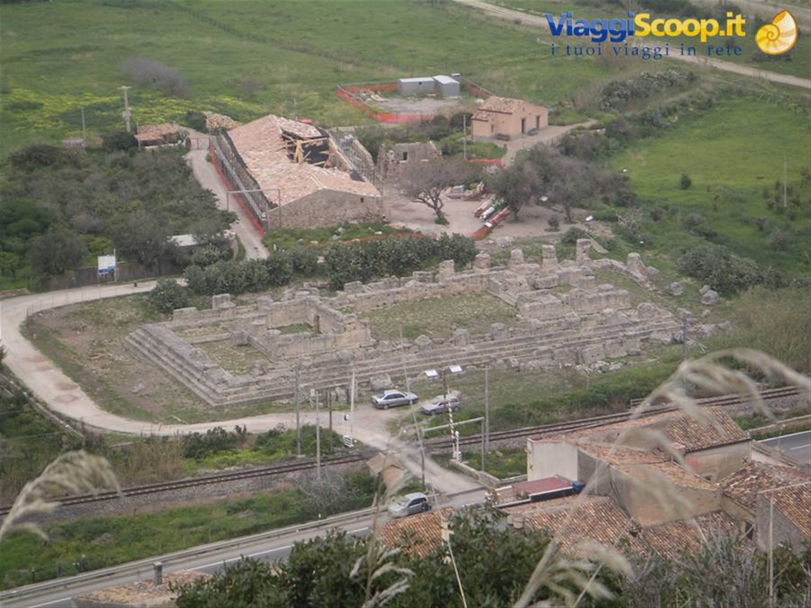 Himera - tempio della della Vittoria - dall'alto della collina.