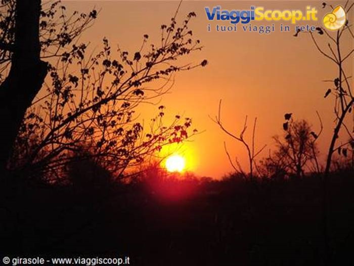 alba nel delta dell'Okawango