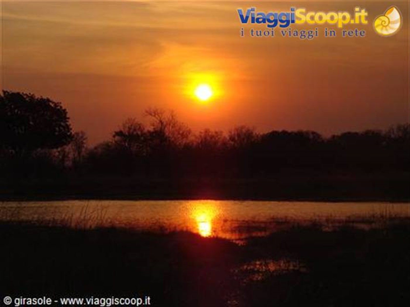 tramonto sul delta