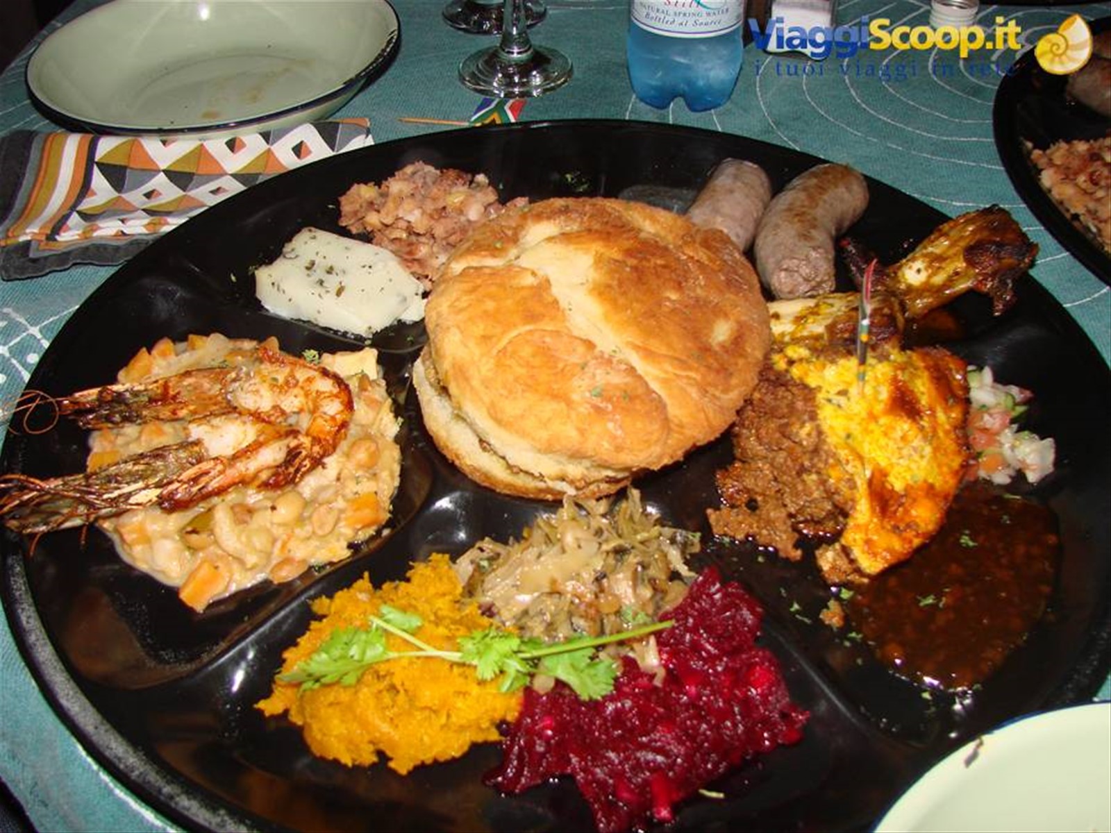 piatto misto cucina tipica africana