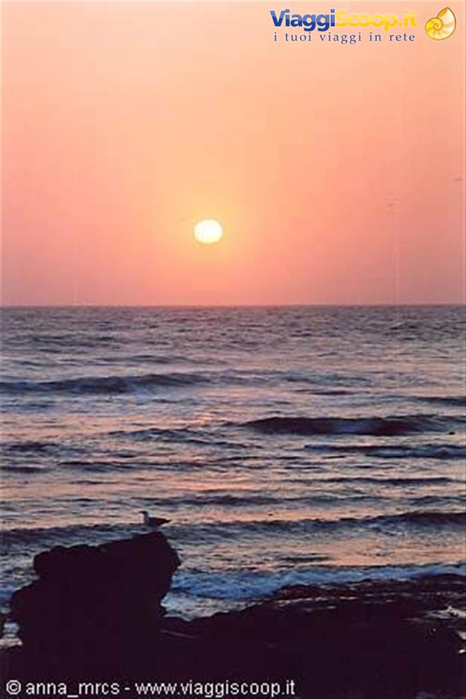 Tramonto sull'oceano a Swakopmund