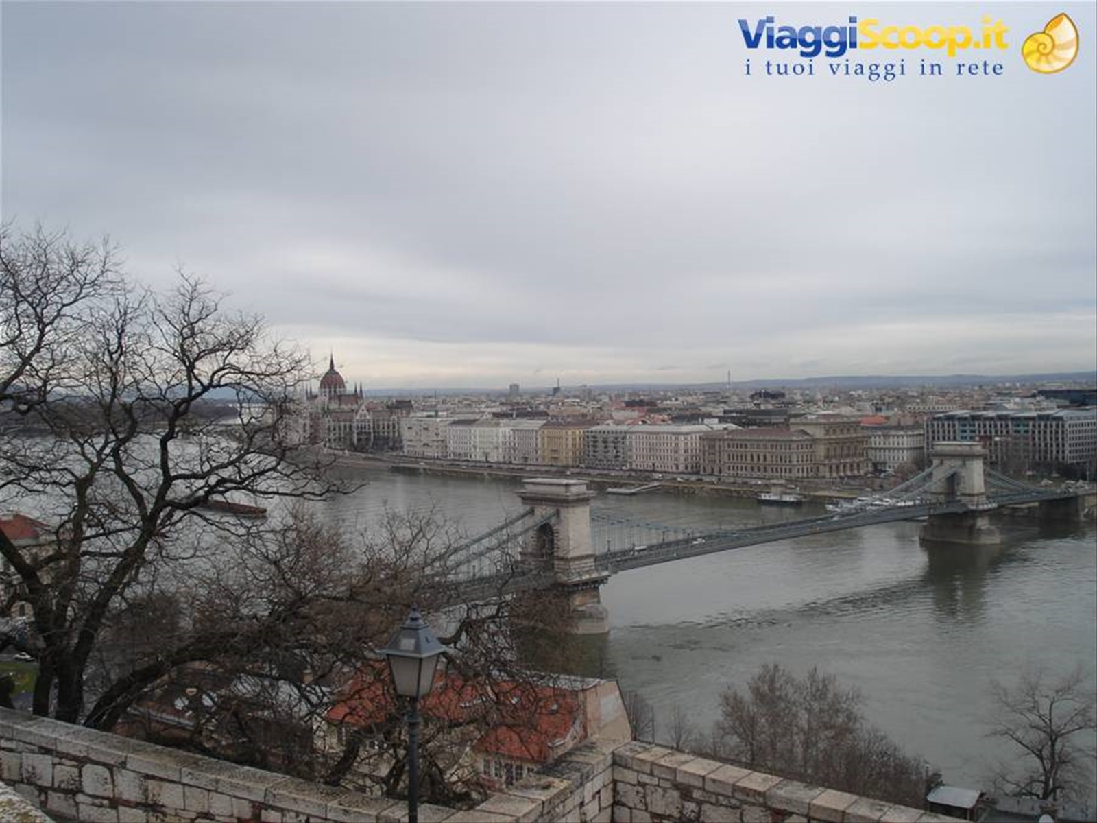 Il ponte delle catene dall'alto
