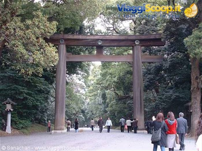 mega Torii nel parco di harajuku