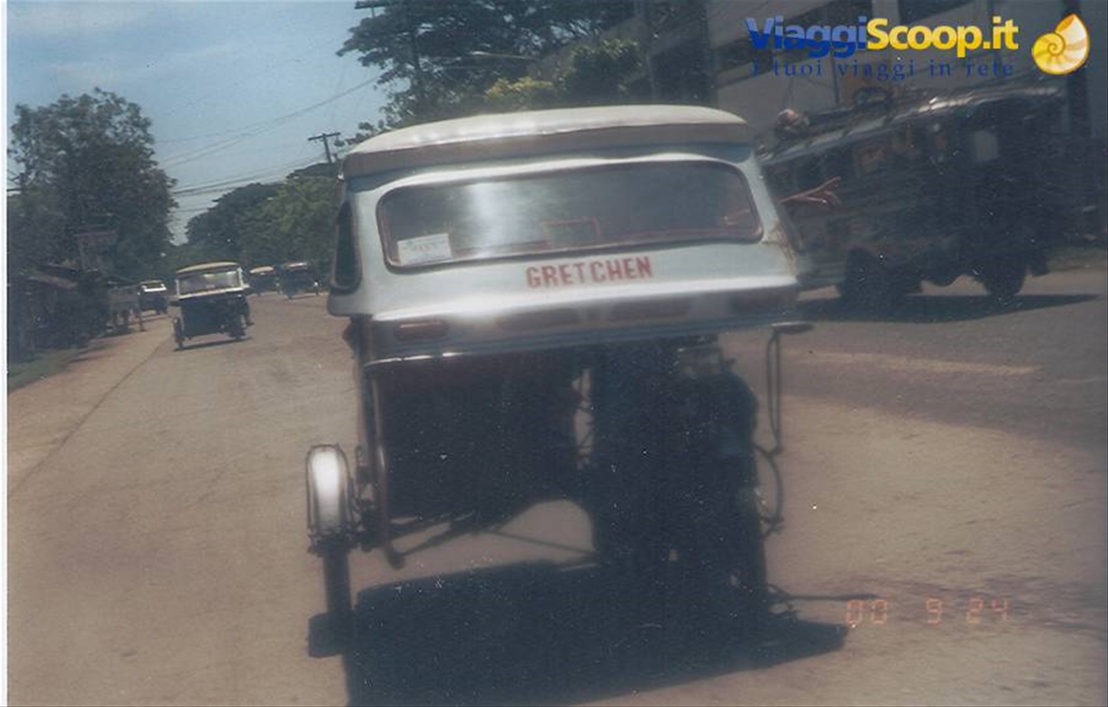 triciclo taxi a Puerto Princesa Palawan island