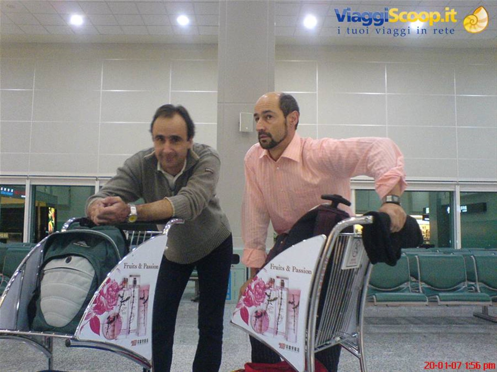 marco e io all'aeroporto di Taipei