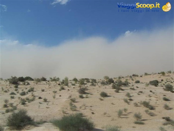 Tempesta di sabbia in arrivo
