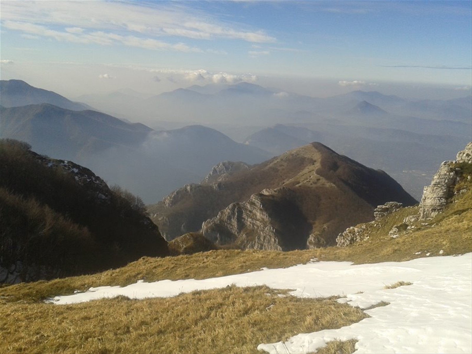 Panorama sui Monti Picentini dal Monte Termino (m. 1806 s.l.m.)