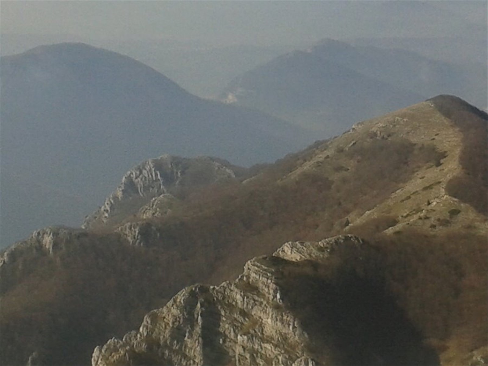 Panorama sui Monti Picentini dal Monte Termino (m. 1806 s.l.m.)