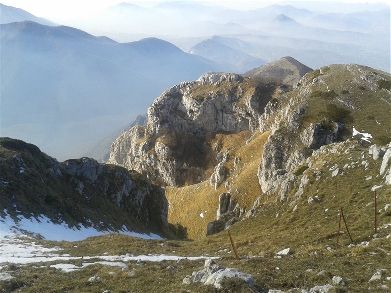 Panorama sui Monti Picentini dal Monte Termino (m. 1806 s.l.m.)