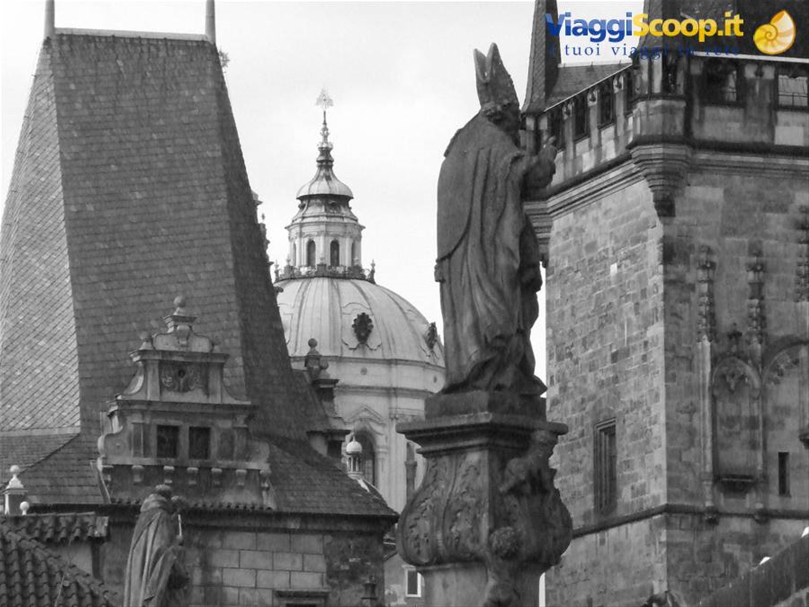 PRAGA - Ponte Carlo in bianco e nero