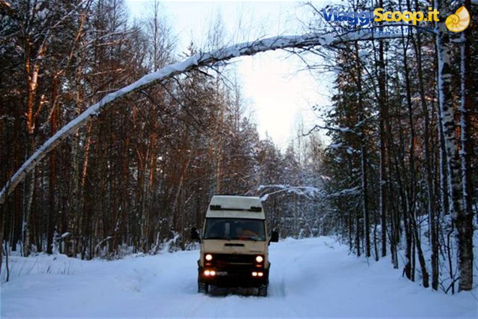Percorriamo una pista innevata poco battuta
