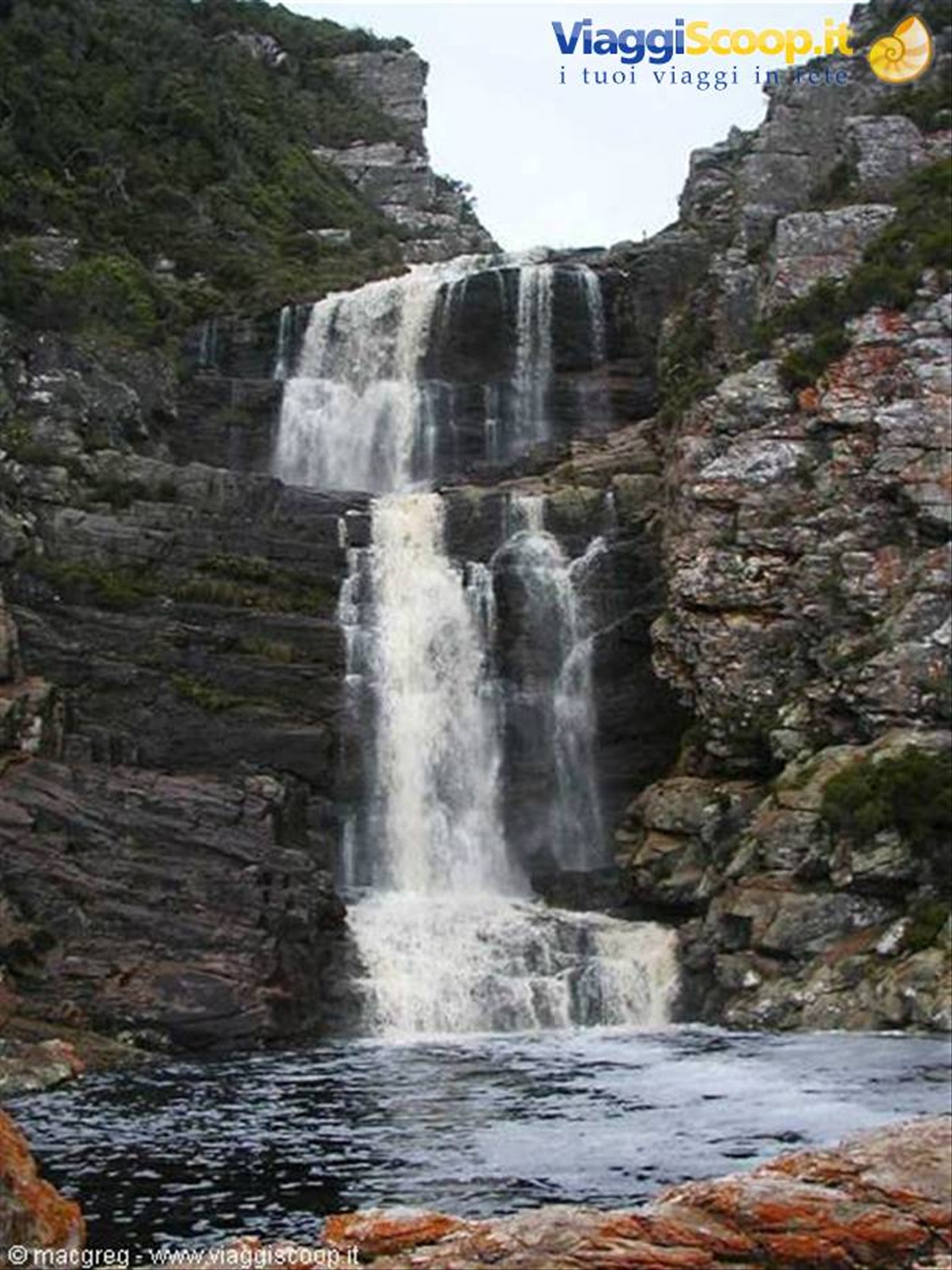 Tsitsikamma NP, cascata lungo l'Otter Trail