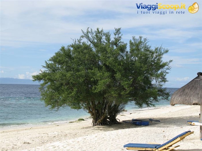 Spiaggia davanti al resort