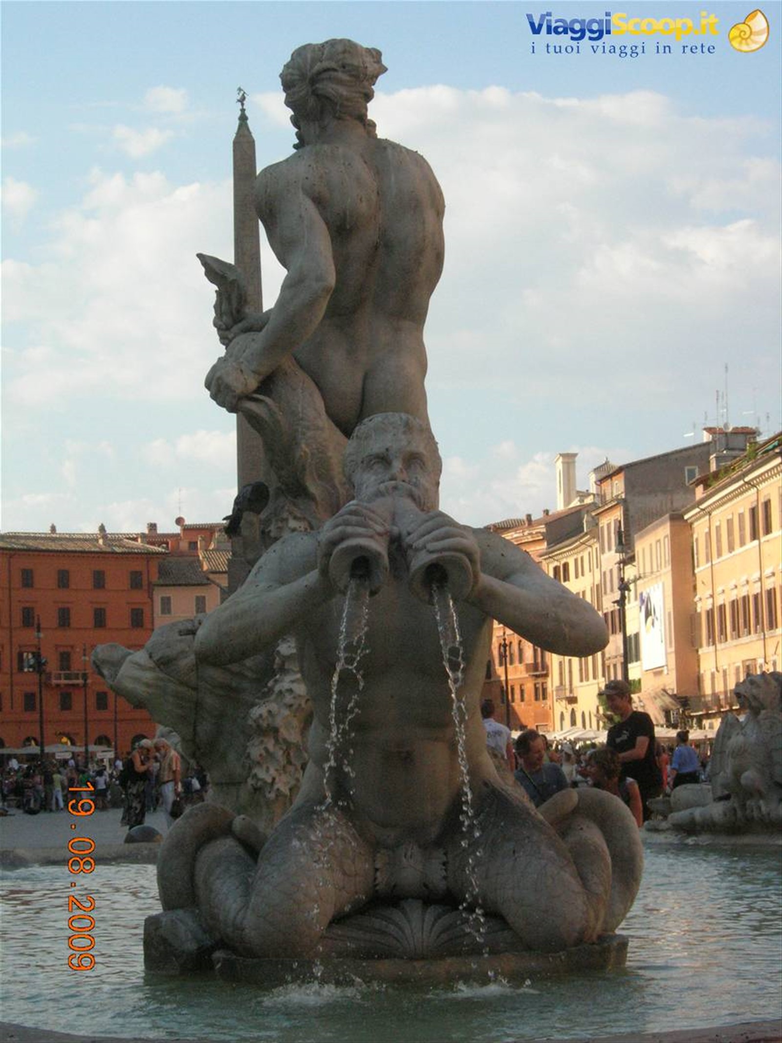 Roma - piazza Navona, fontana di Nettuno