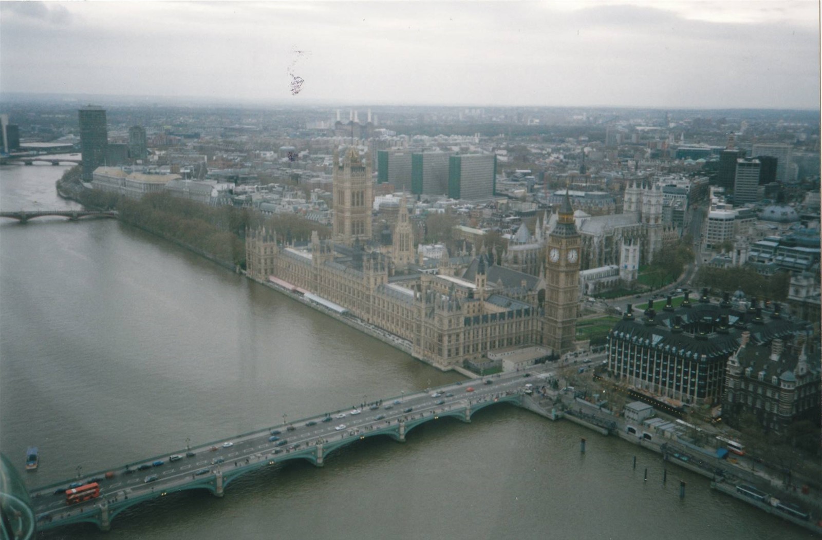 panorama della città dal London Eye